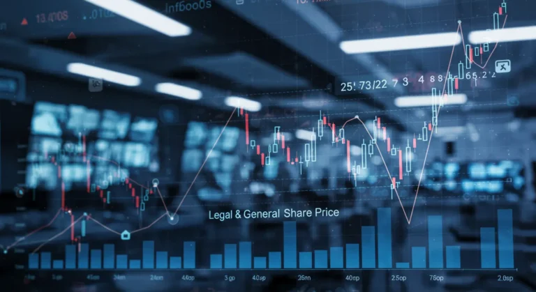 Legal & General share price chart displaying stock market trends