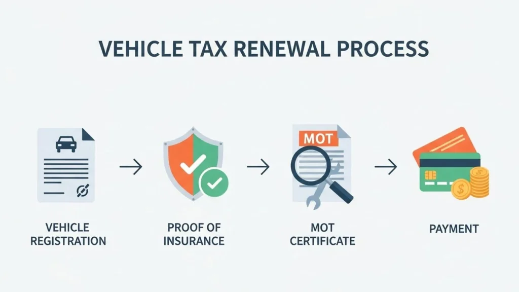 Documents required for what must you have when renewing vehicle tax