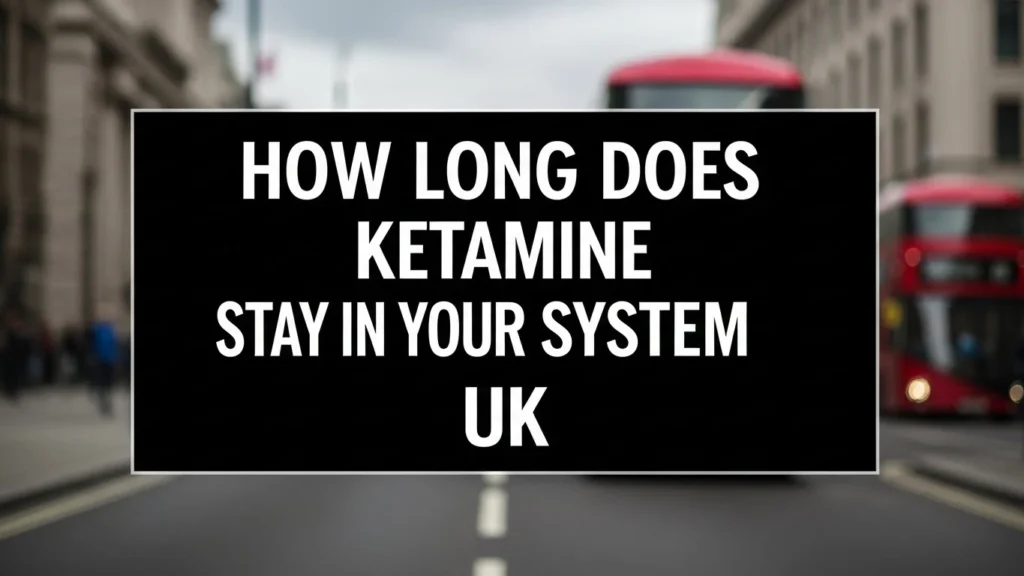 how long does ketamine stay in your system uk